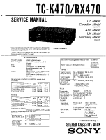 Sony TC-RX470 - Service Manual 